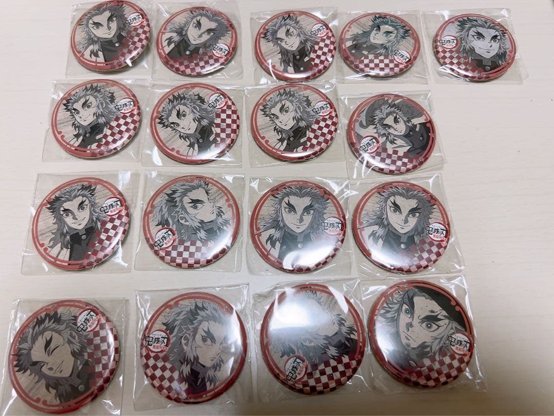 鬼滅の刃 ufotable ダイニング 煉獄杏寿郎 ポストカード 缶バッジ 販売グッズ / テレビアニメ「鬼滅の刃」無限列車編・遊郭編