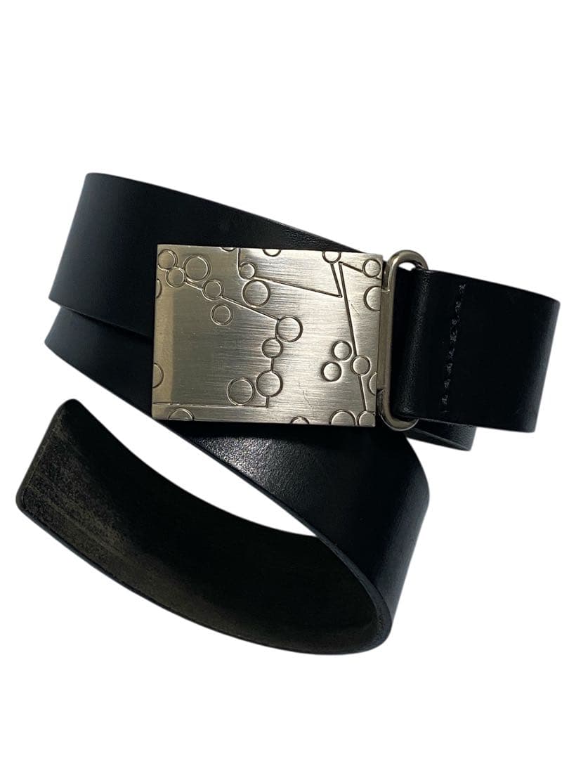 ヒ*ロ様 Supreme ブラックレザーベルト　本革　シュプリーム　レア