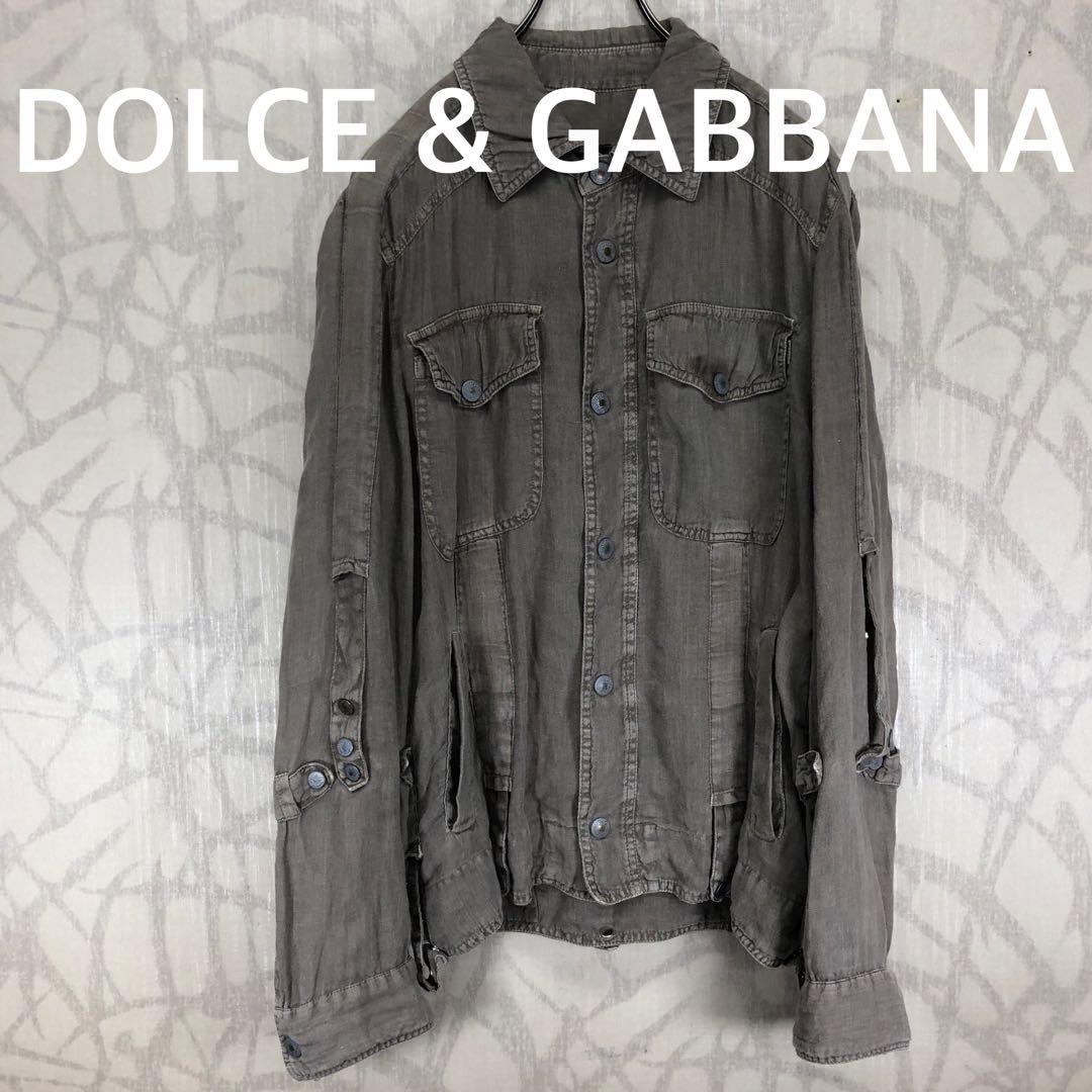 DOLCE＆GABBANA ドルチェ＆ガッバーナ　シャツジャケット　ロゴ　R