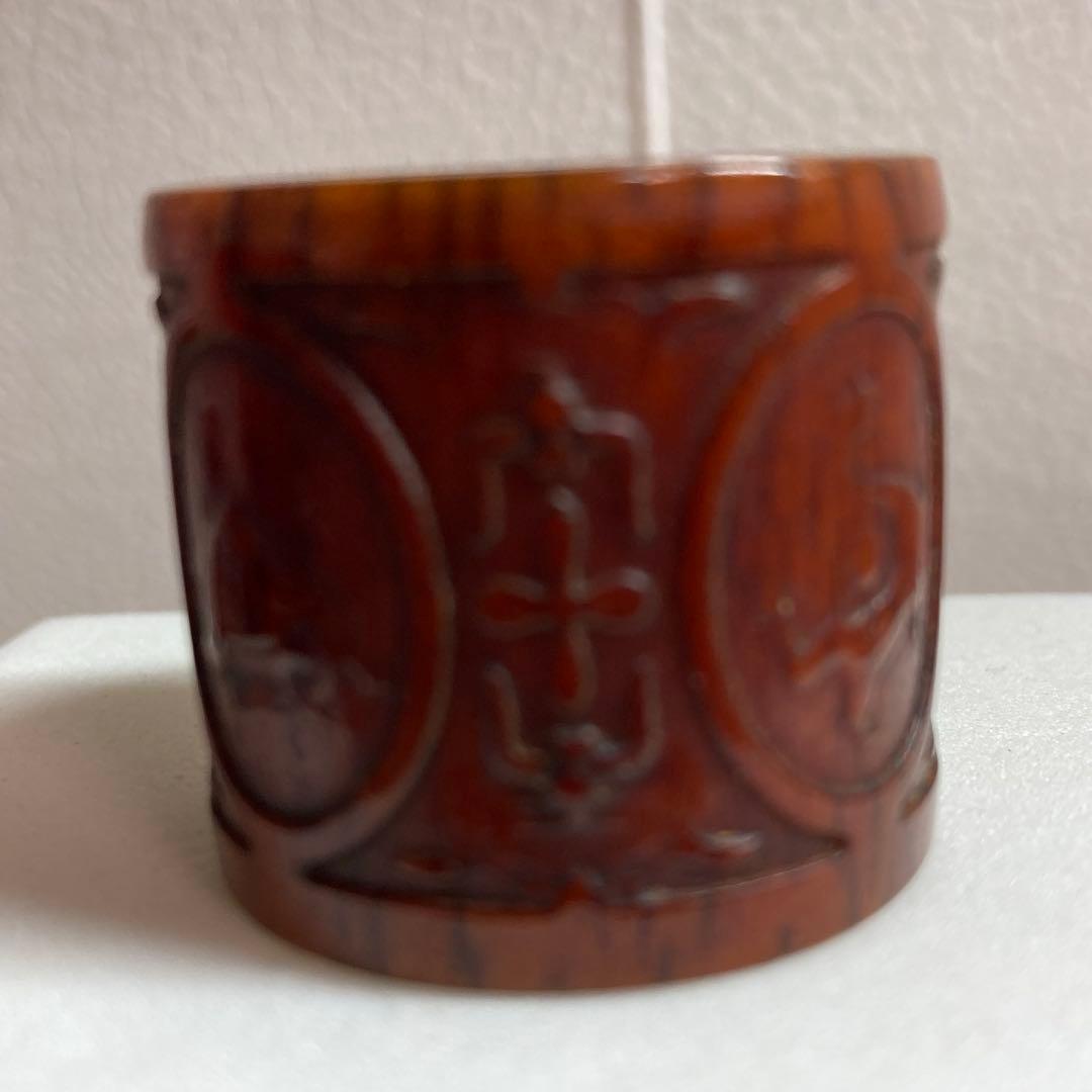 天然素材　アンティーク　魔除け彫刻　置物　根付