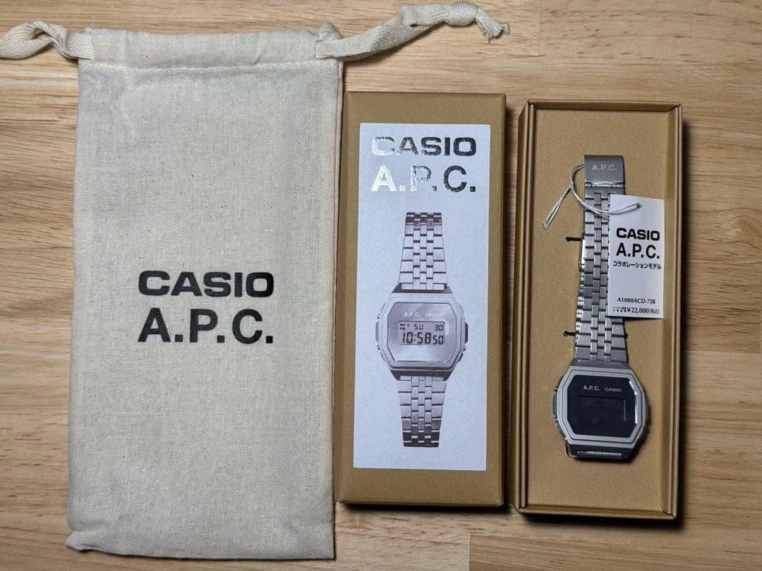 CASIO A.P.C. コラボレーションモデル A1000ACD-7JR - メルカリ