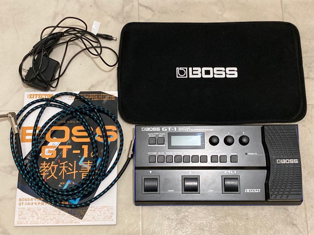 BOSS GT-1 マルチ 純正アダプター 説明書 ソフトケース シールド付き