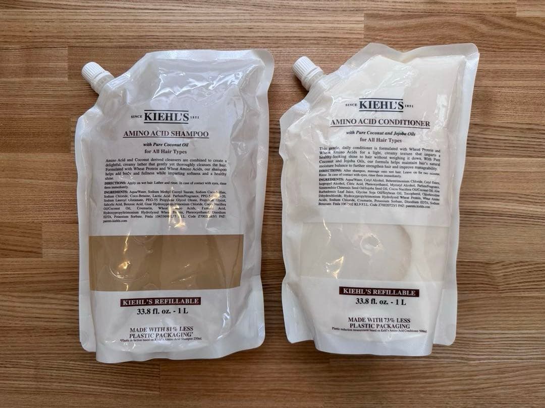 KIEHL'S アミノ酸シャンプー・コンディショナー 1L セット