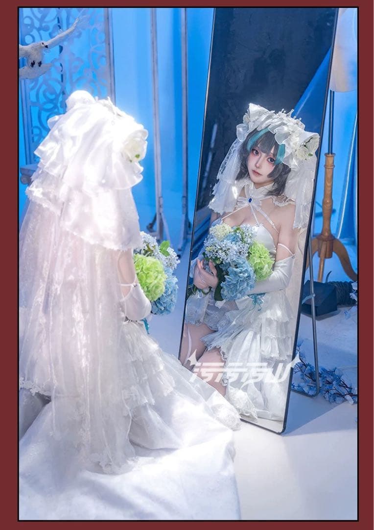 アズールレーン アズレン リトル・チェシャー 花嫁 コスプレ衣装