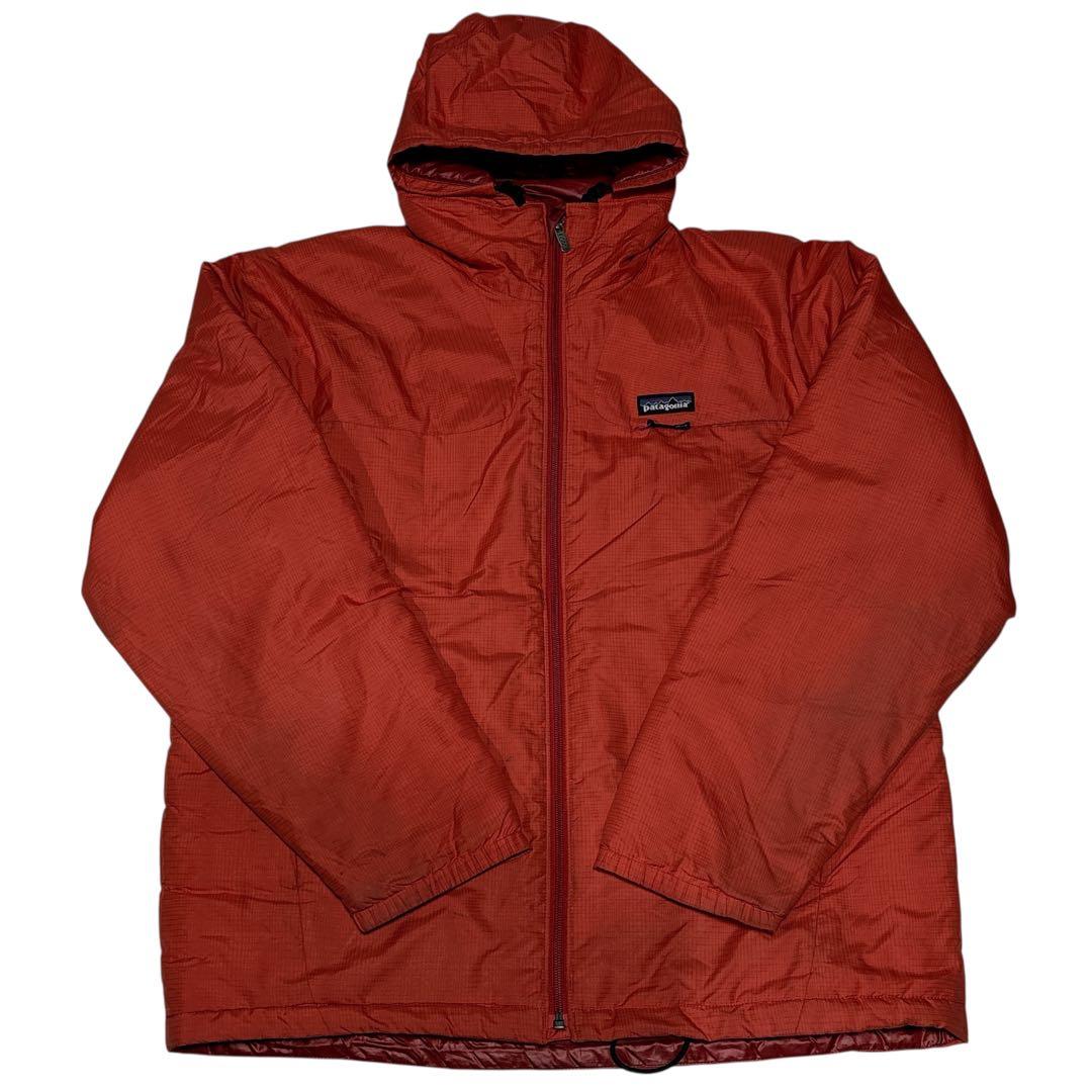 00s Patagonia マイクロパフフーディー オレンジ ジャケット M