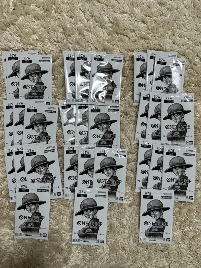 ワンピース 3周年！ トレジャーキャンペーン プロモ 30パックセット　未開封品 ワンピースカードゲーム 3周年 トレジャーキャンペーン プロモパック