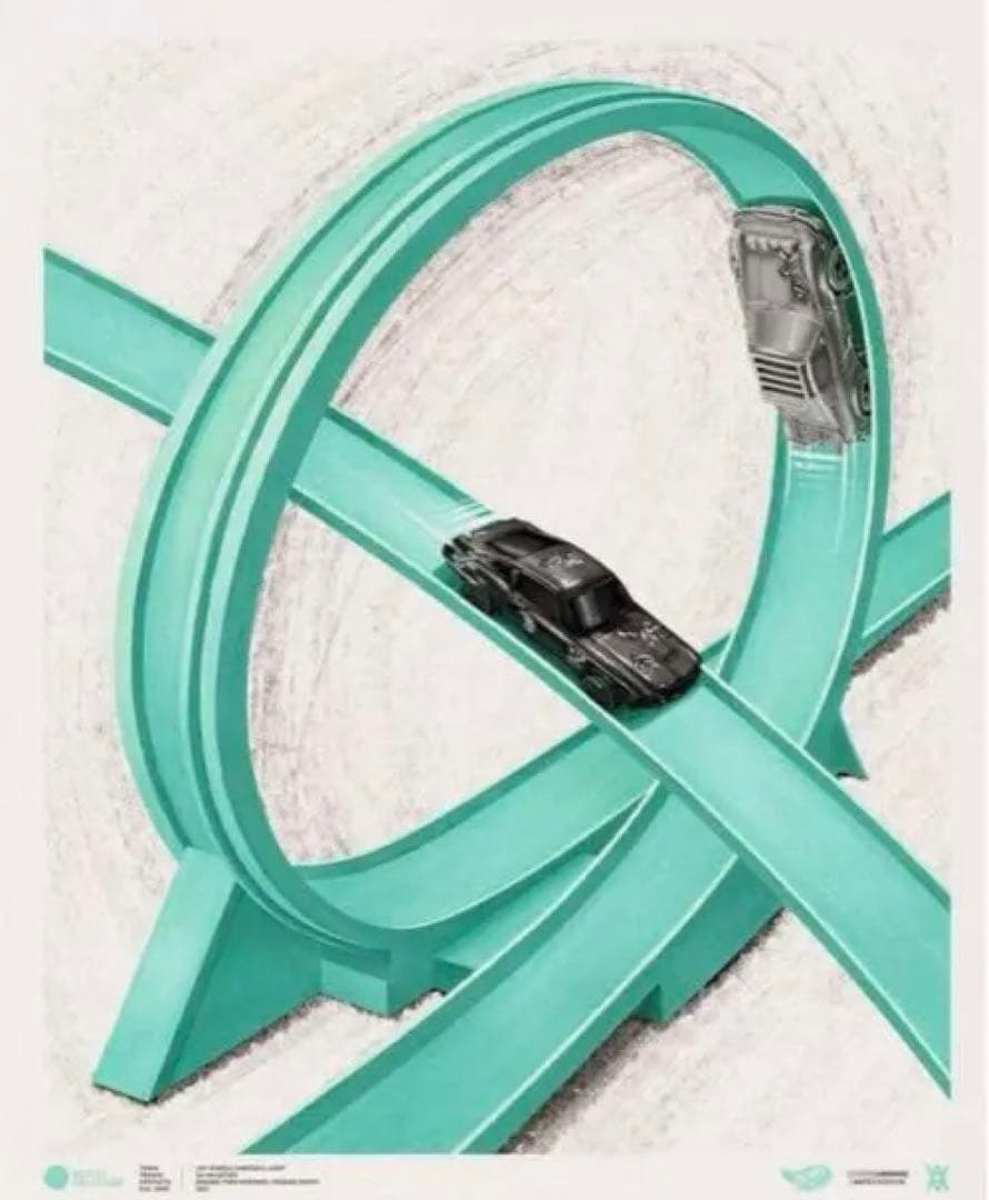 ミニカー Hot Wheels x Daniel Arsham Lap 4 Poster