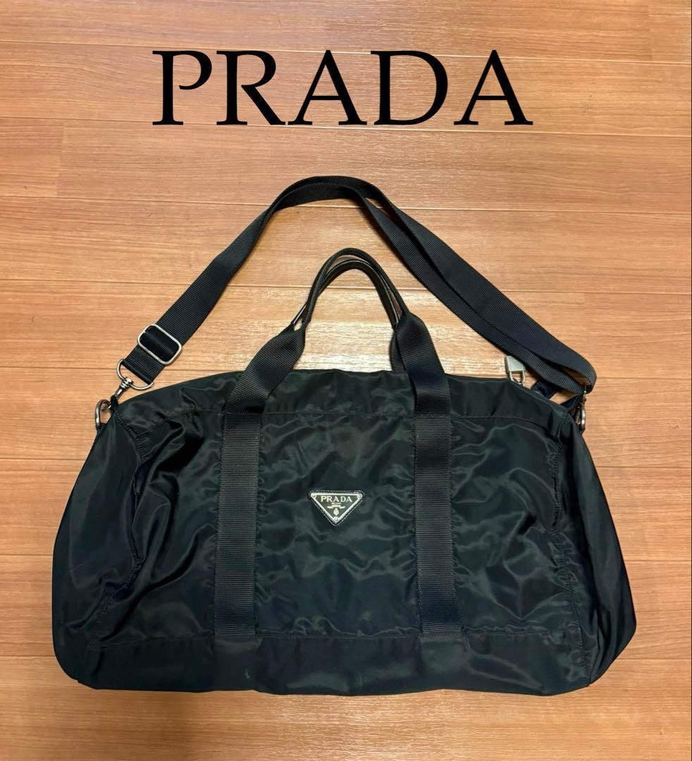 プラダ PRADA ボストンバッグ 黒 ブラック
