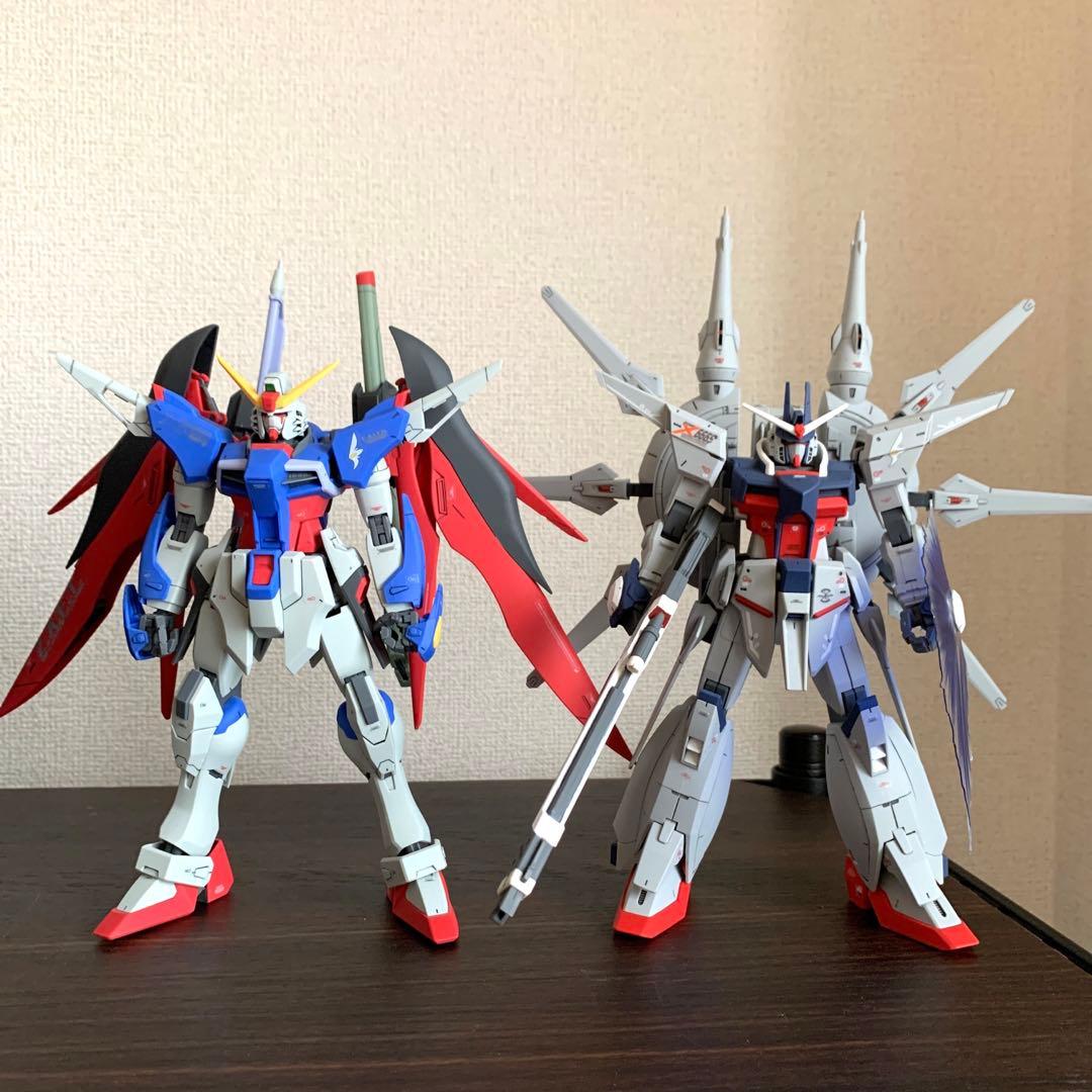 MG 1/100 完成品 デスティニーガンダム レジェンドガンダム - メルカリ