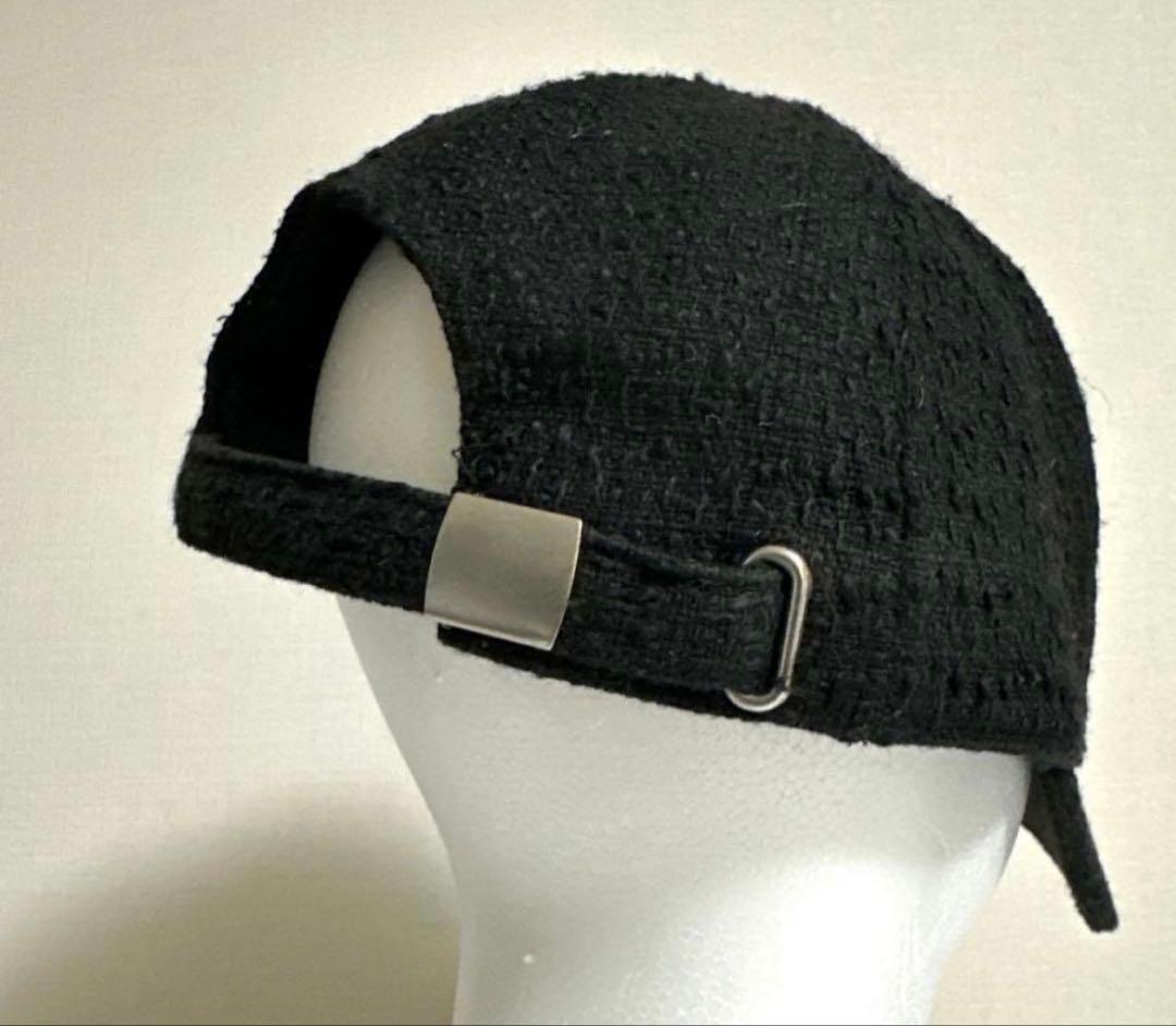 Maison de Dolce. メゾンドドルチェ ツイードキャップ ブラックF