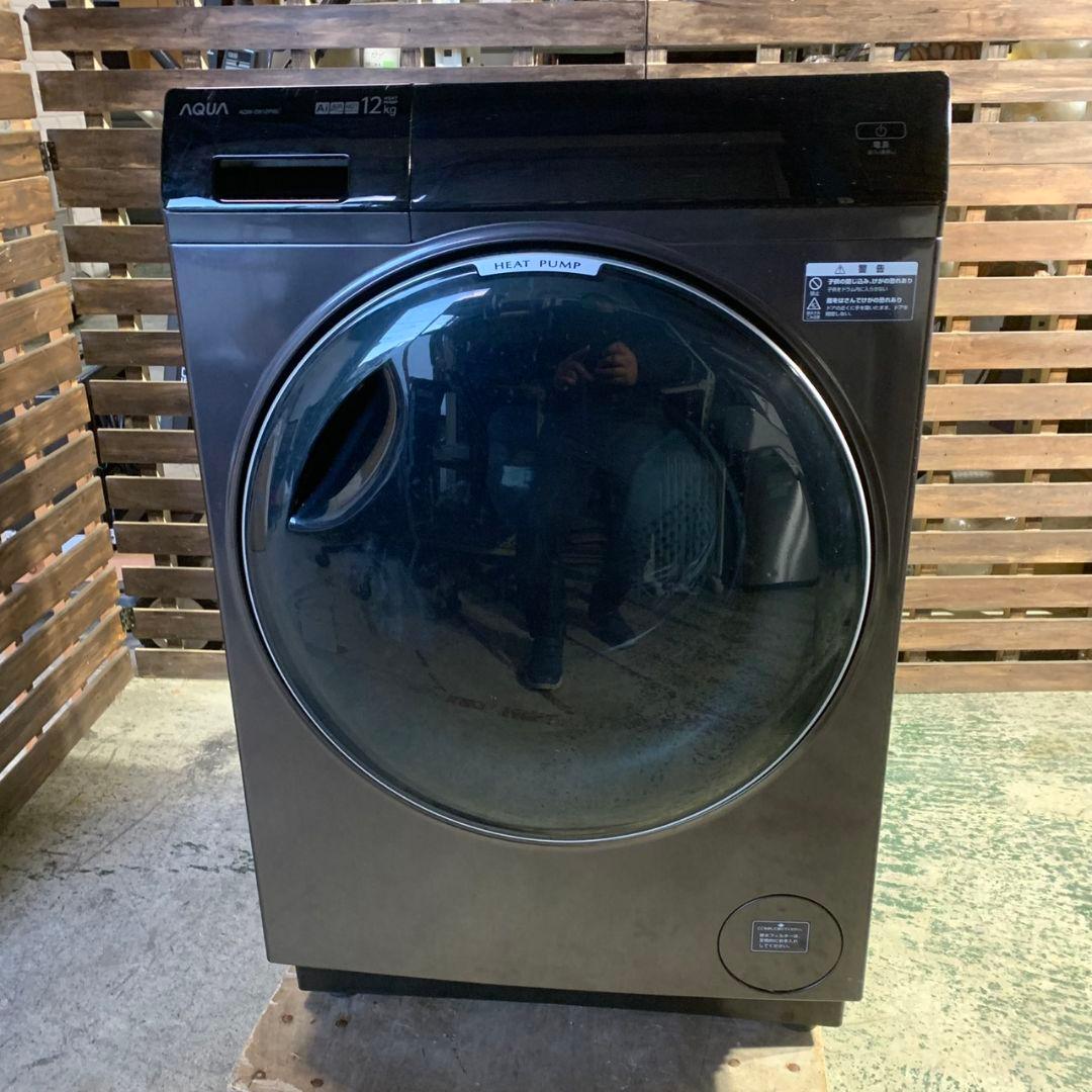 K699 AQUA ドラム洗濯機　AQW-DX12P-R 12㎏ 2024年製 AQUA AQW-DX12P(RK) ドラム式洗濯乾燥機 まっ直ぐドラム2.0 12kg／6kg