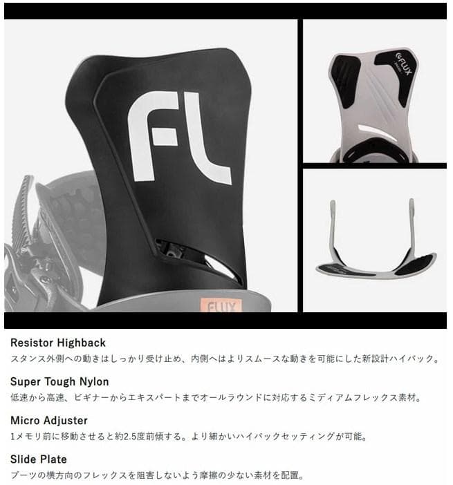 新品23-24FLUXフラックス DS Mサイズ25.0〜27.5cm BLUE