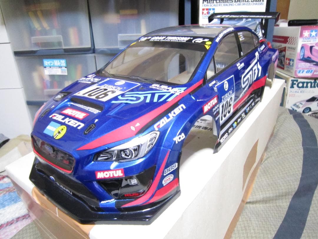 こんにちわんこそば専用　1/10 SUBARU BRZ GT300 R/Cカバー