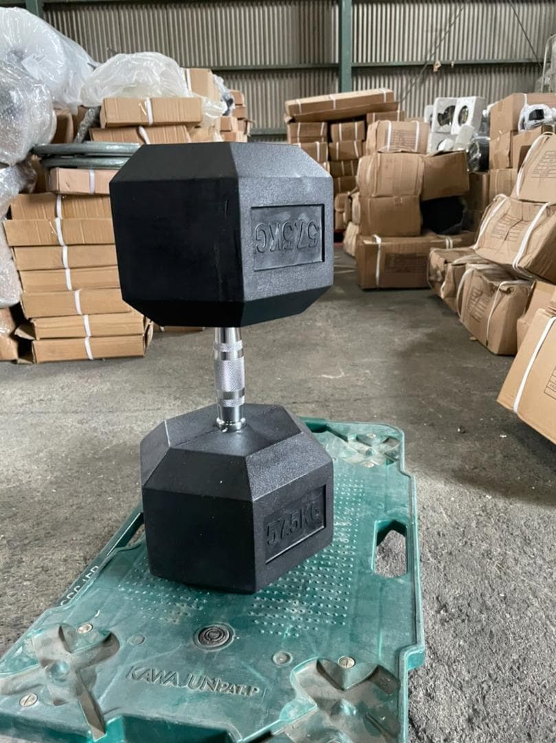 30% 割引 ヘックスラバーダンベル　37.5kg 2個