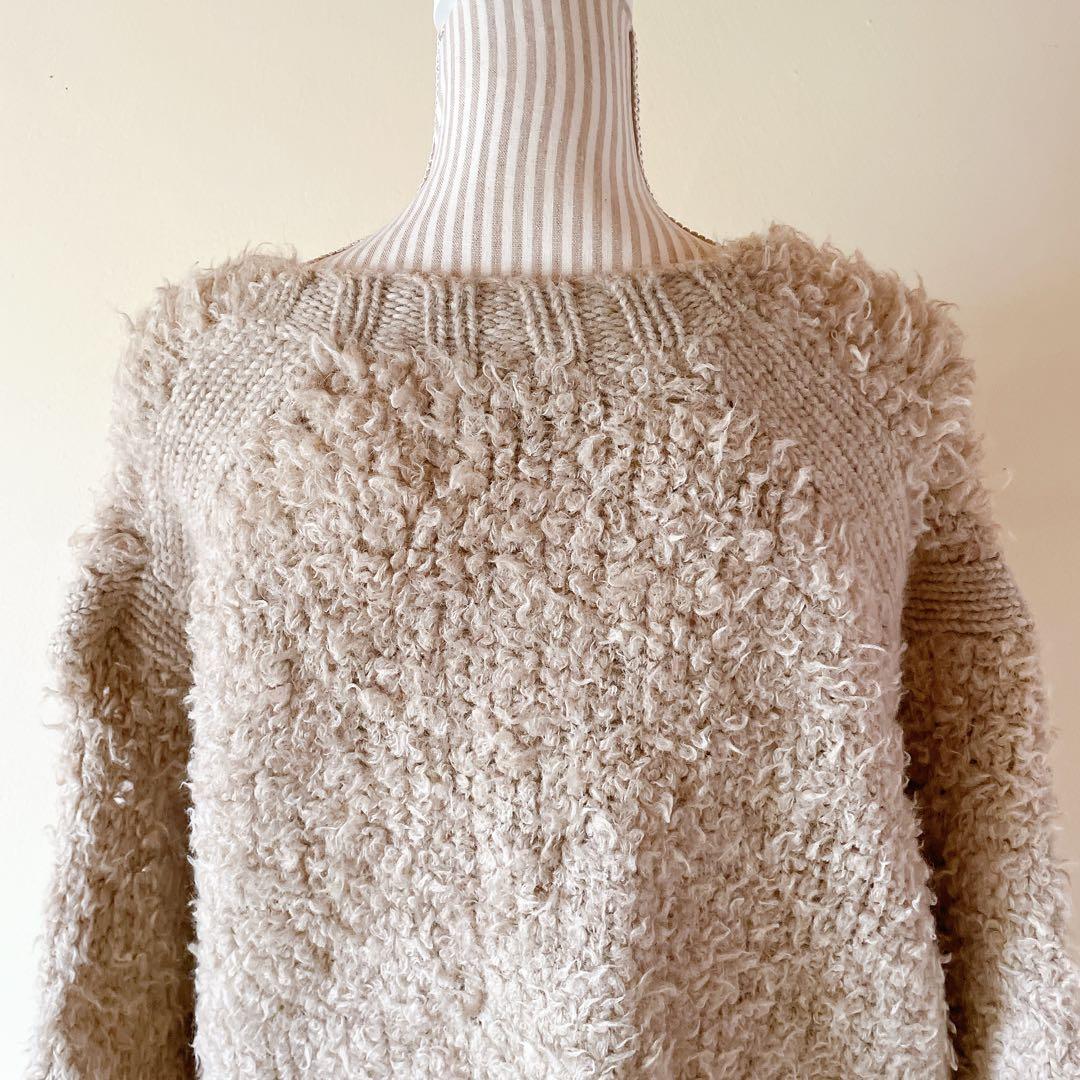 井川遥さん着用 Drawer ドゥロワー Vネック ウール アルパカ ニット