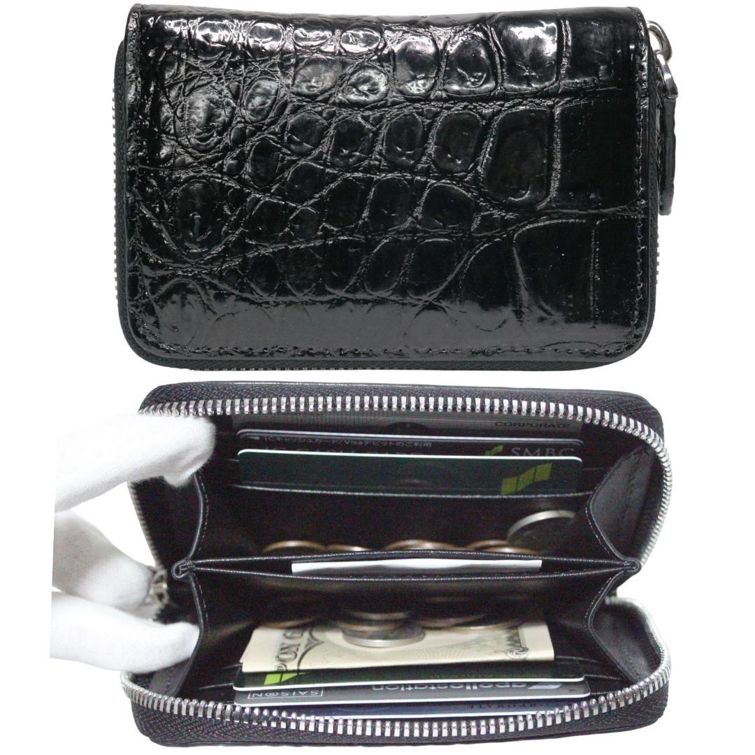 04ヲ 本物 クロコダイル 小銭入れ メンズ レディース 小さい 人気 ミニ財布