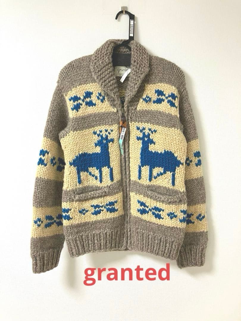 granted★カウチンカーディガン★トナカイ