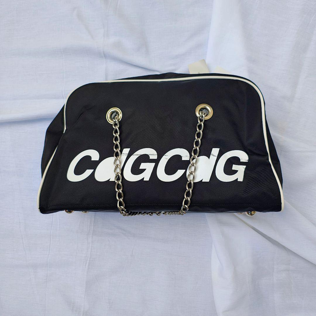 新品未使用　コムデギャルソンコムデギャルソン　チェーンボストンバッグ　PVC