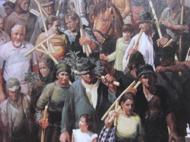 佐々木信平、【草刈りに出かけよう】、希少な額装用画集より