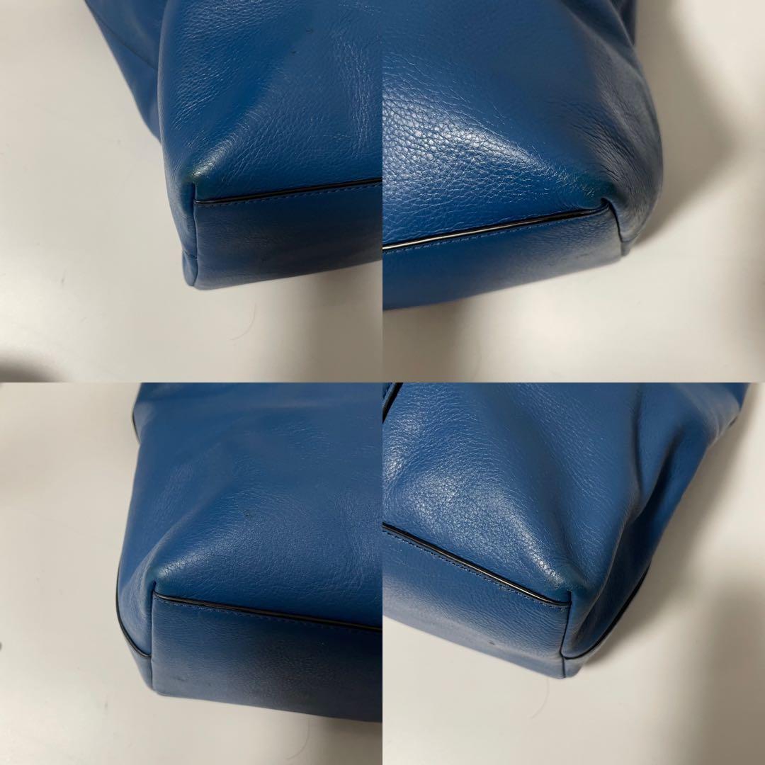 ✨良品✨ coach ビジネスバッグ トートバッグ レザー ブルー ビジネス