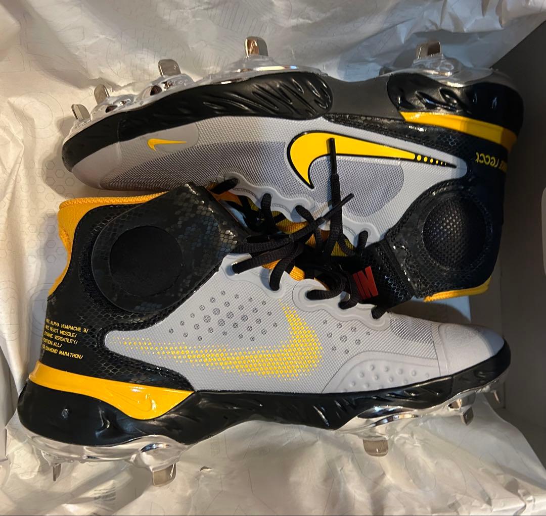 新品未使用Nike Alpha Huarache 3 スパイク オーダーメイド Nike React Alpha Huarache 3 Critical Comfort Men Baseball Cleats