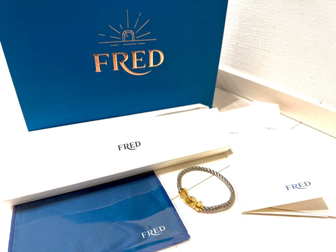 FRED 18kイエローゴールド ブレスレット シャンスアンフィニハーフダイヤ