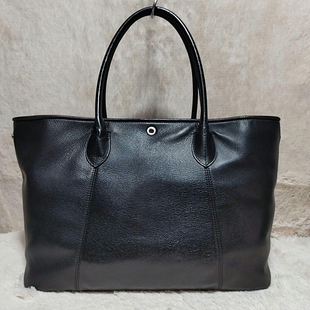 希少 廃盤 【 ユナイテッドアローズ 】✦ 本革 レザー トートバッグ 黒