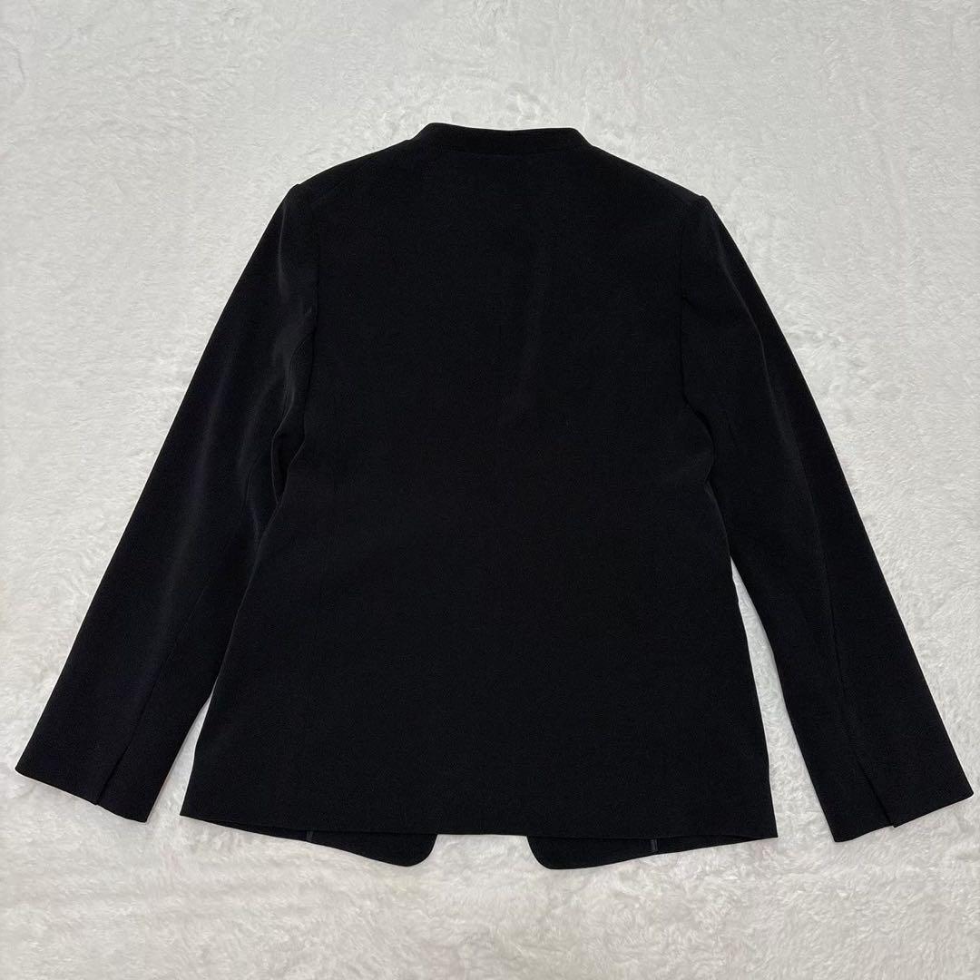 《タグ付き》ノーカラーパンツスーツセットアップ PLST グリーンレーベル L