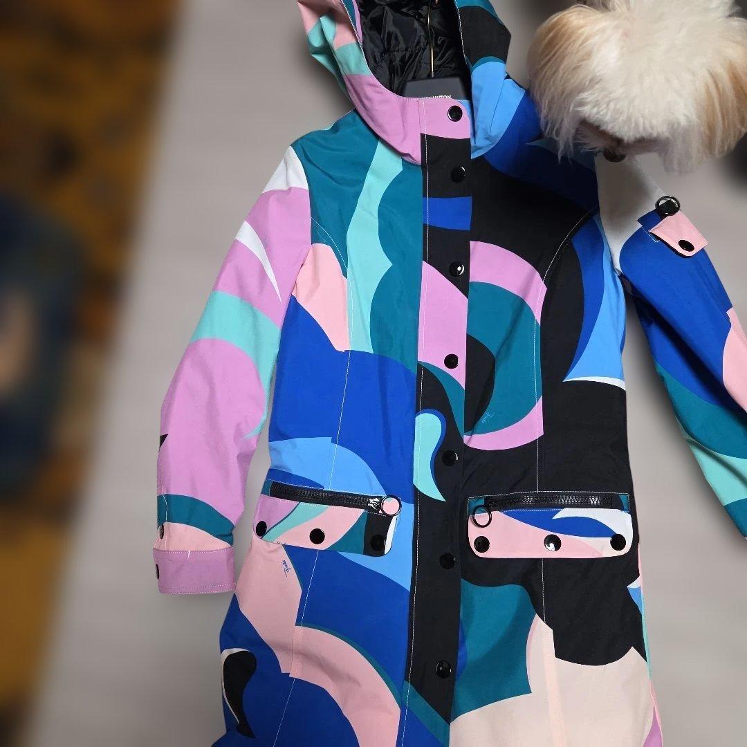 EMILIO PUCCI マルチカラーダウンジャケット 36 楽天市場】NEW タグ付き新品 エミリオプッチ FOXファー付きダウン