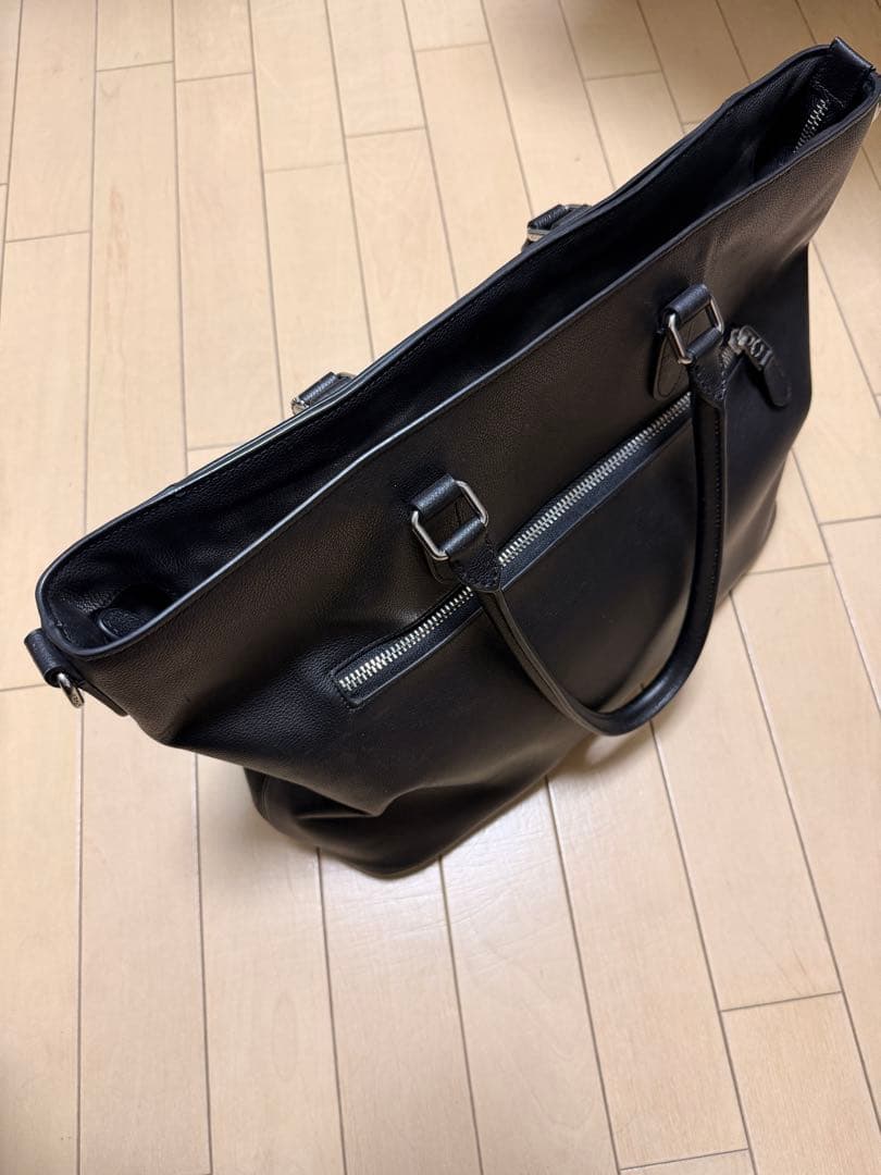 メル友　COACHブラックトートバッグ C2841