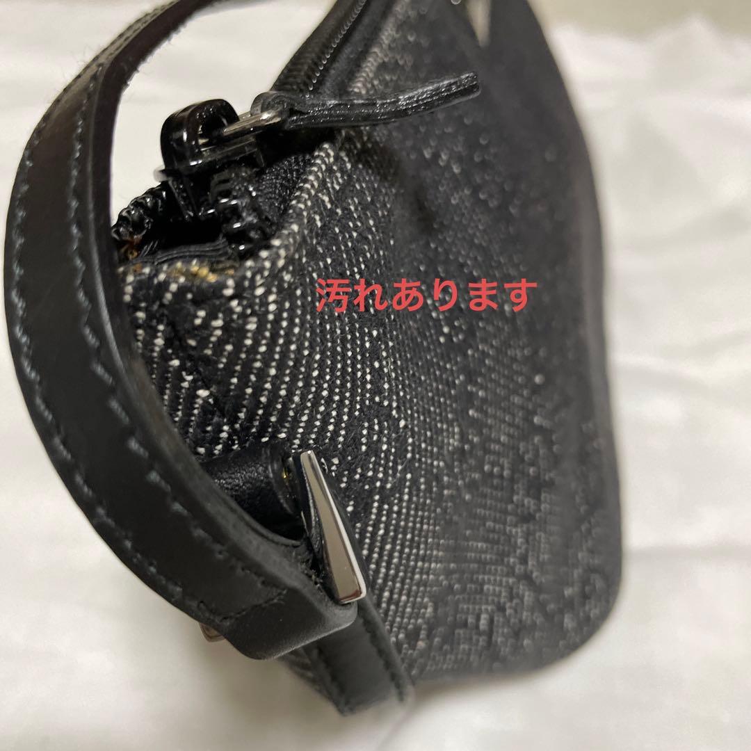 GUCCI グッチ GGキャンパス アクセサリーポーチ ミニバック ブラック