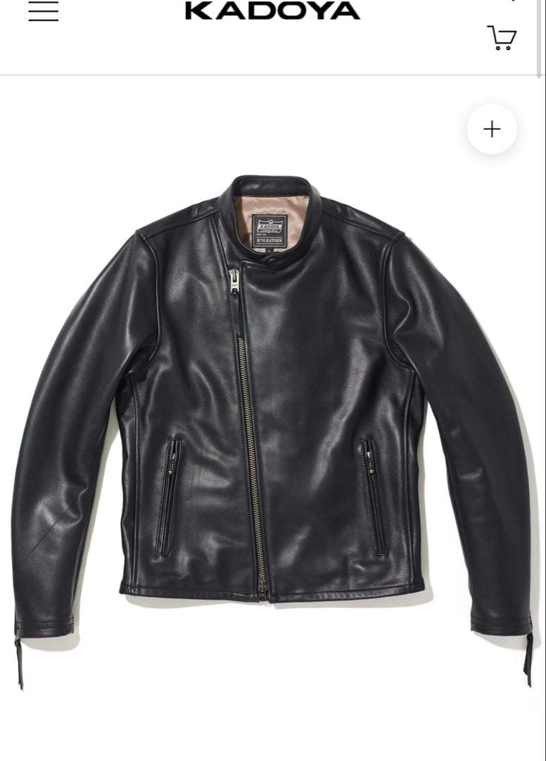 美品⭐︎KADOYA ブラック レザージャケット シングルライダース