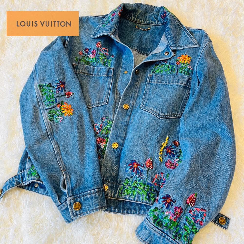 ジジ様専用【極美品】ルイヴィトン フラワー 刺繍 デニムジャケット