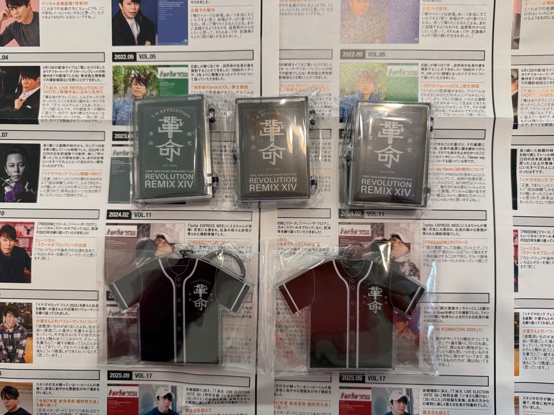 T.M.Revolution イヤカン TMR 記念品 ピンバッジ他