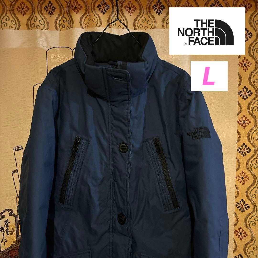 【美品】 ノースフェイス ダウンジャケット レディースL ロング丈