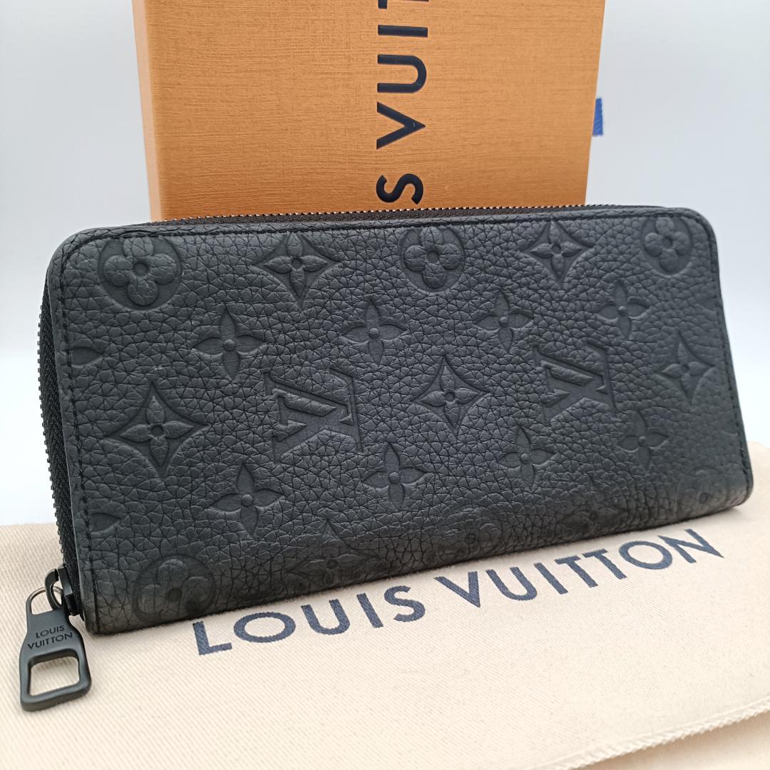 ルイヴィトン トリヨンレザー ジッピーウォレット ヴェルティカル 長財布 黒 ルイヴィトンジッピーウォレット ヴェルティカル 43006 黒 メンズ