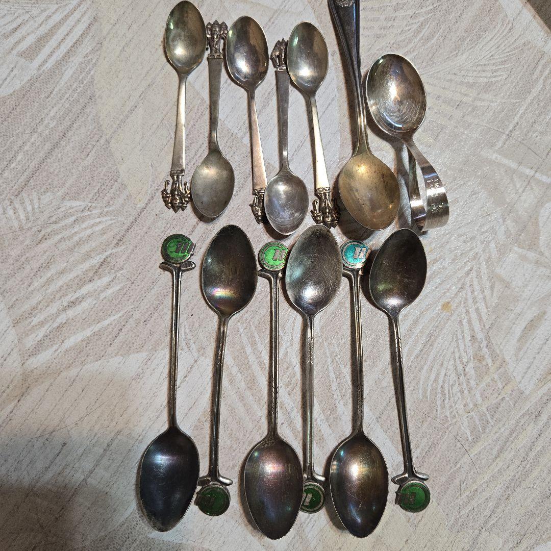 sterling silver 950スプーン 13本セット