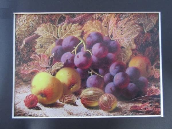 オリヴァー・クレア　果物　希少な図録・レゾネより　状態良好　新品額装付