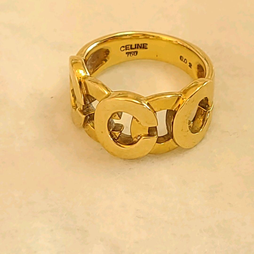 K18　CELINE　Cロゴリング　 9.6g