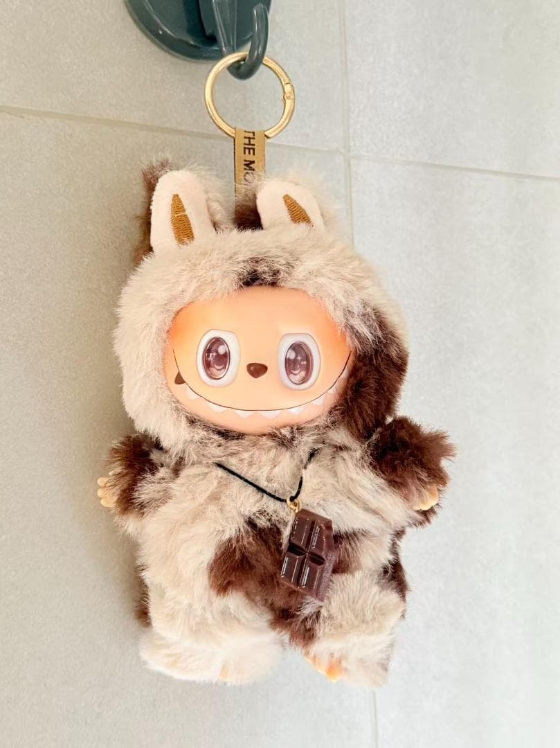 海外限定 LABUBU ジモモ ラブブ カスタム チョコ ストラップ付