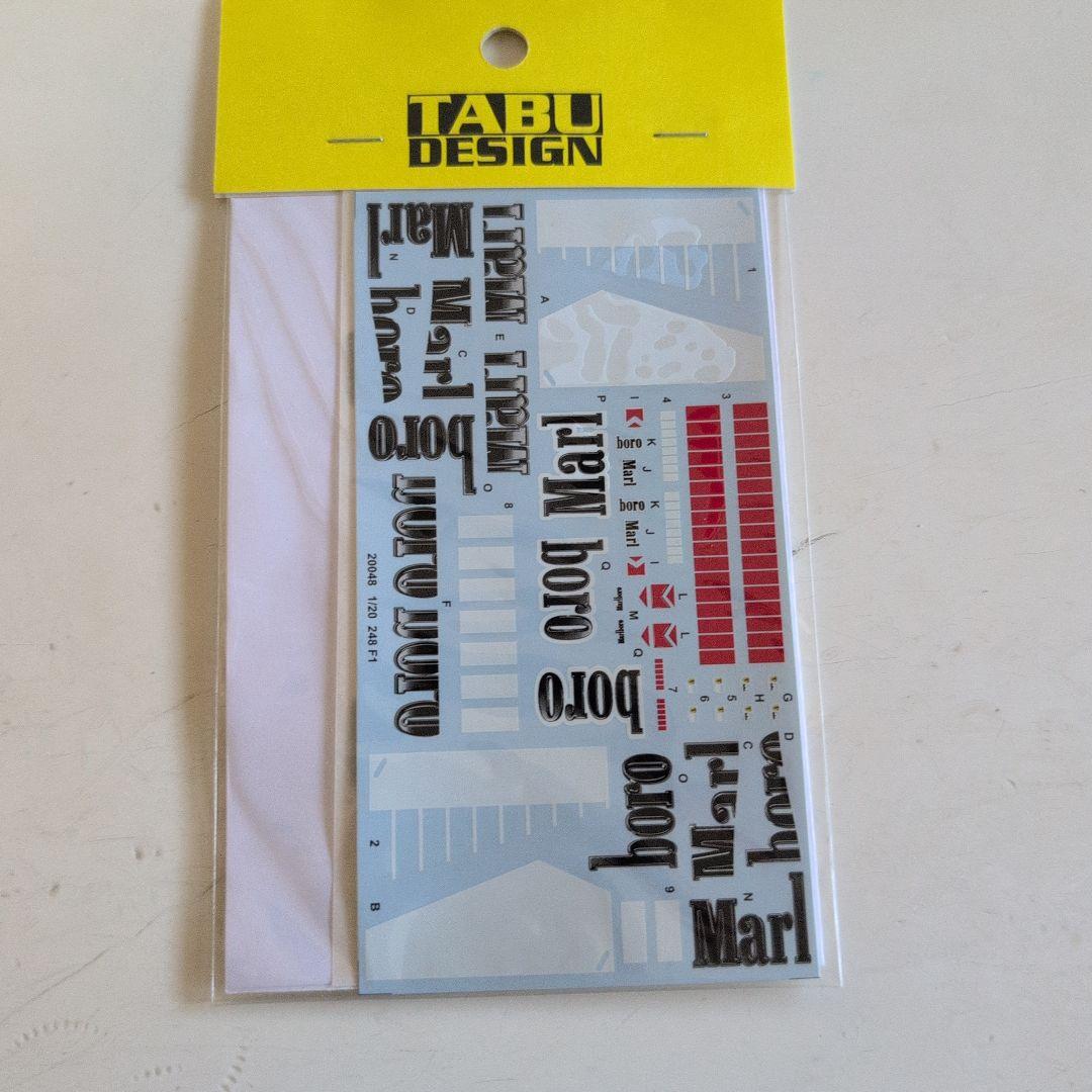 フジミ 1/20フェラーリ248F1 別売りエッチングパーツ、デカール付