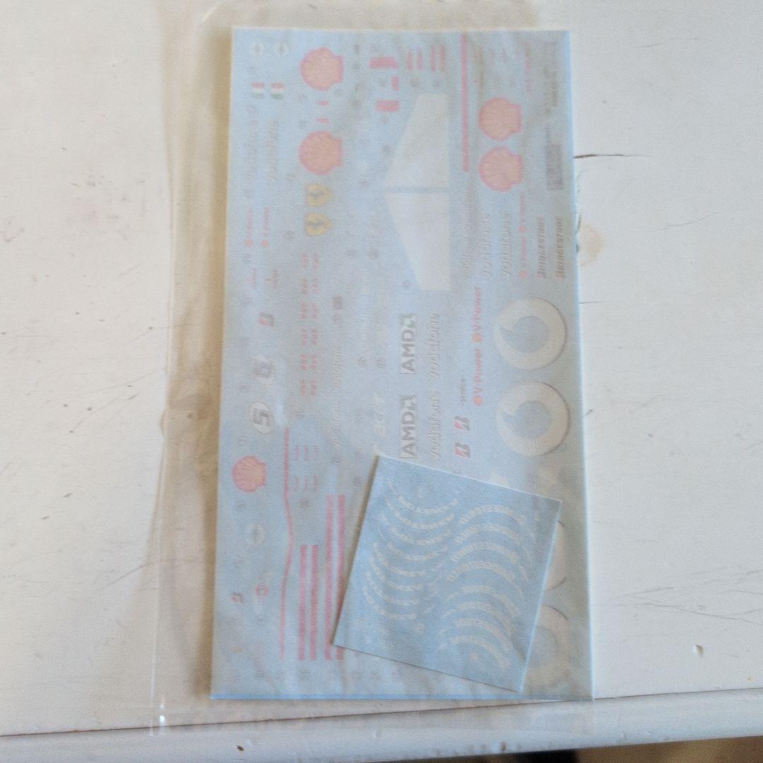 フジミ 1/20フェラーリ248F1 別売りエッチングパーツ、デカール付