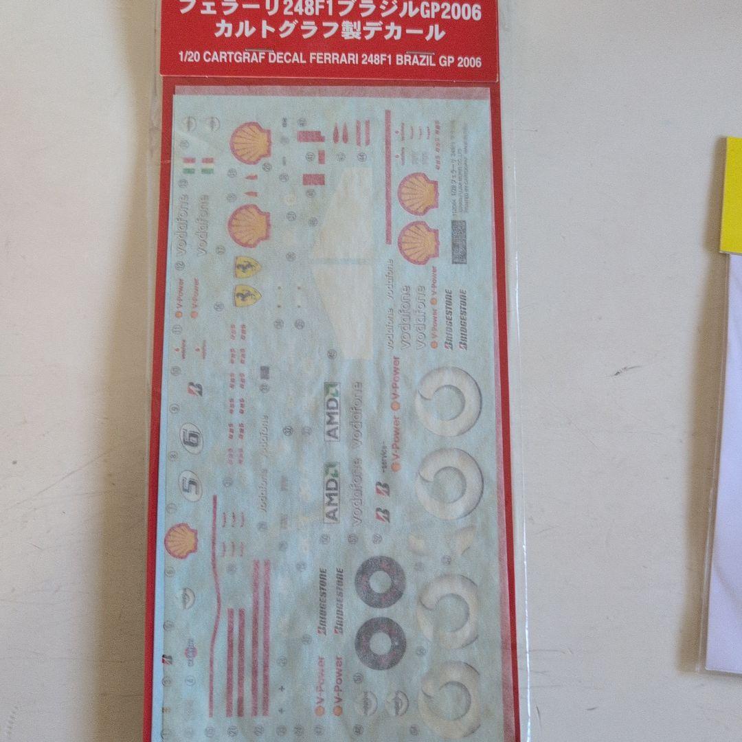 フジミ 1/20フェラーリ248F1 別売りエッチングパーツ、デカール付