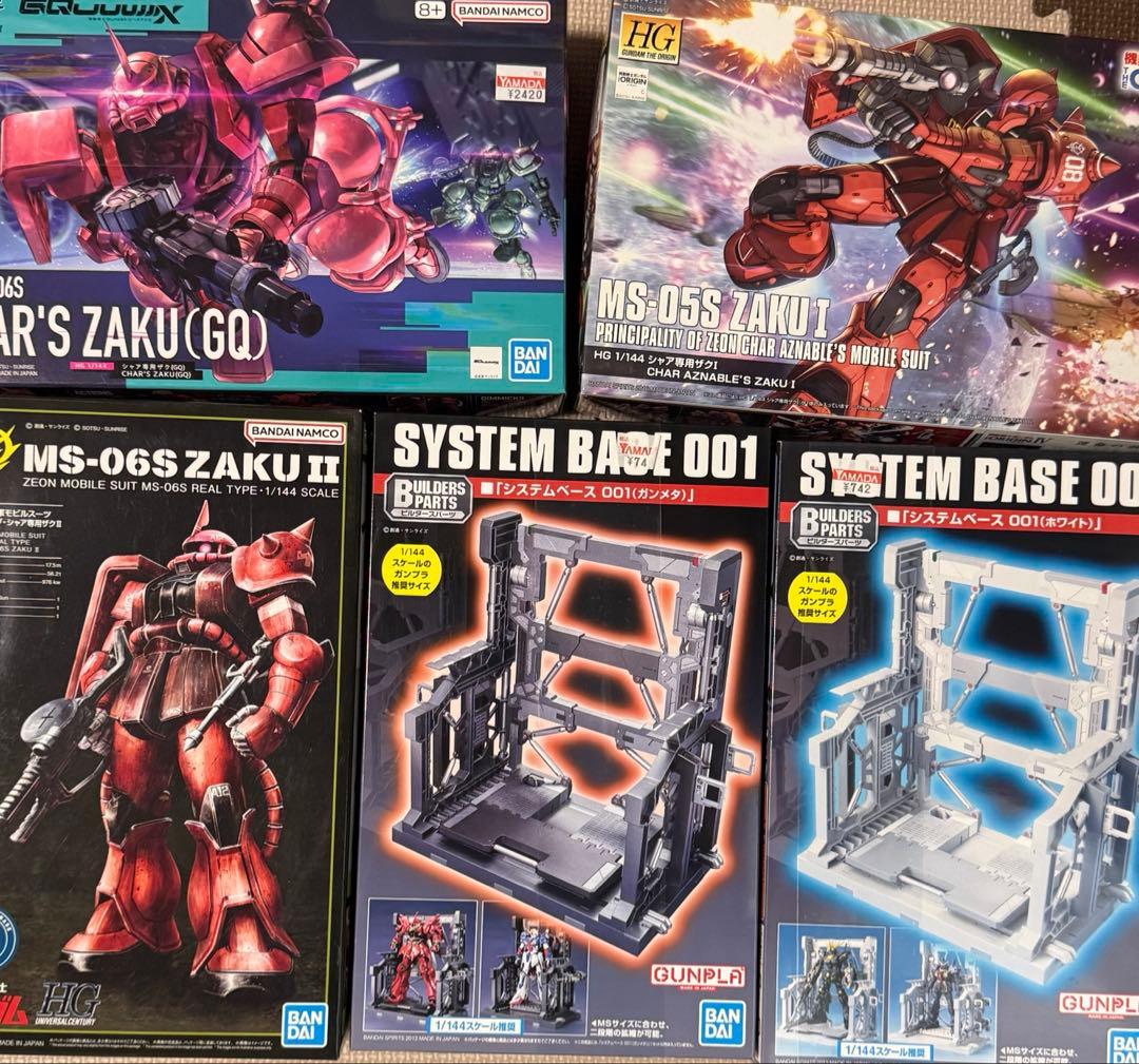 HG シャア専用　ザクⅡ リアルタイプカラーなど まとめ売り