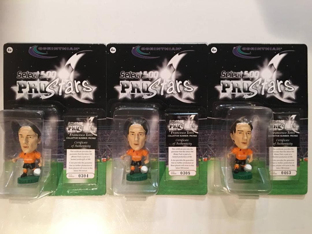 コリンシアン・セレクト500【フランチェスコ・トッティ＊AS ローマ/Ａ】×３体 楽天市場】【デッドストック品】3D-STARS社 フランチェスコ・トッティ