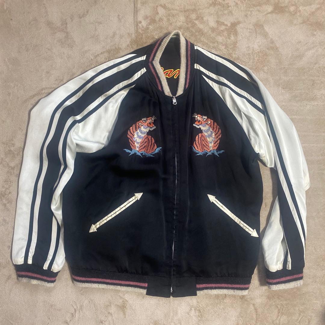 【中古】テーラー東洋スカジャン【ジッパー交換修理品】 Lサイズスーベニア