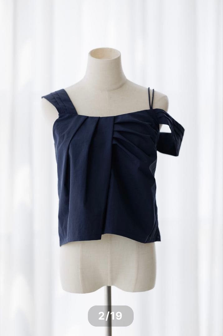 【Pois】新品 Splash setup tops ネイビー S