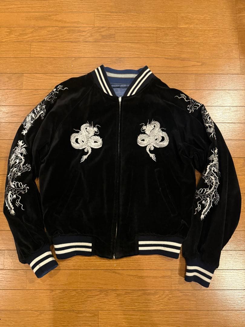 希少【HOSHIHIME】別珍 リバーシブル/スカジャン/ジャケット ブルゾン