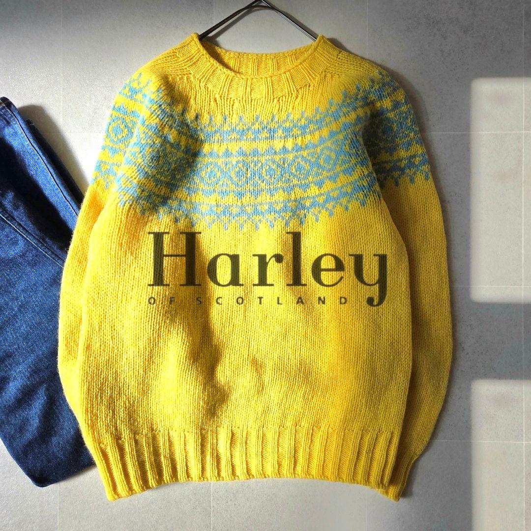 完売品✨英国製 ハーレーオブスコットランド ノルディックセーター 男女兼用