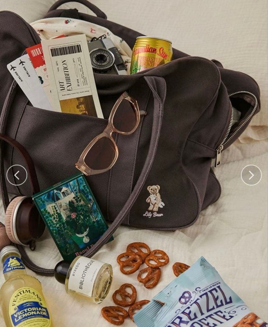 リリーブラウン　Lily Bearトラベルボストンバッグ